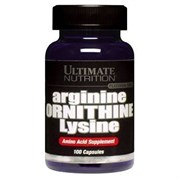 ULTIMATE NUTRITION ARGININE ORNITHINE LYSINE (100 КАПС.) ULTIMATE NUTRITION ARGININE ORNITHINE LYSINE (100 КАПС.)